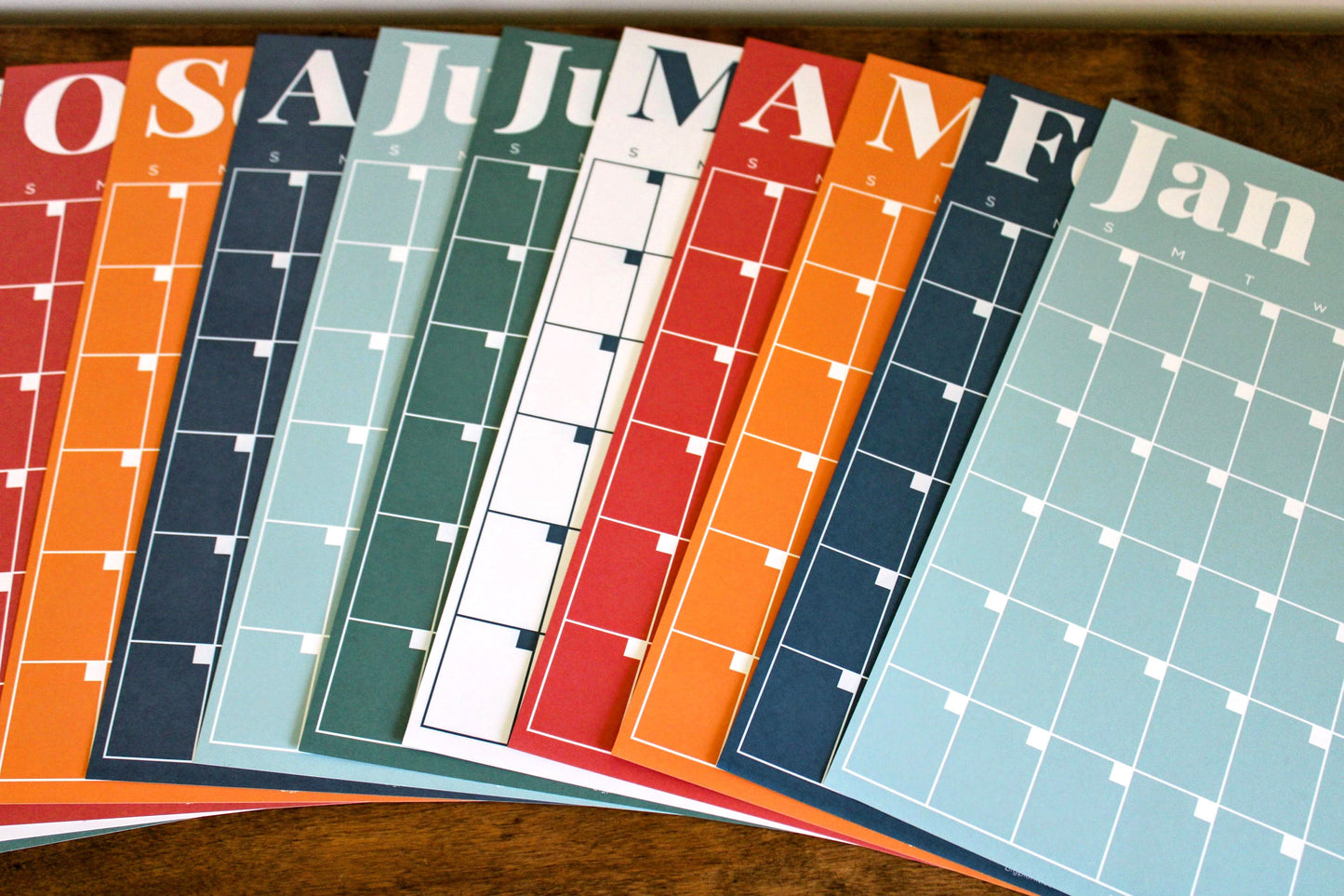 Large Monthly Wall Planner: 12-Month Jumbo Calendar (11x17 inches)
