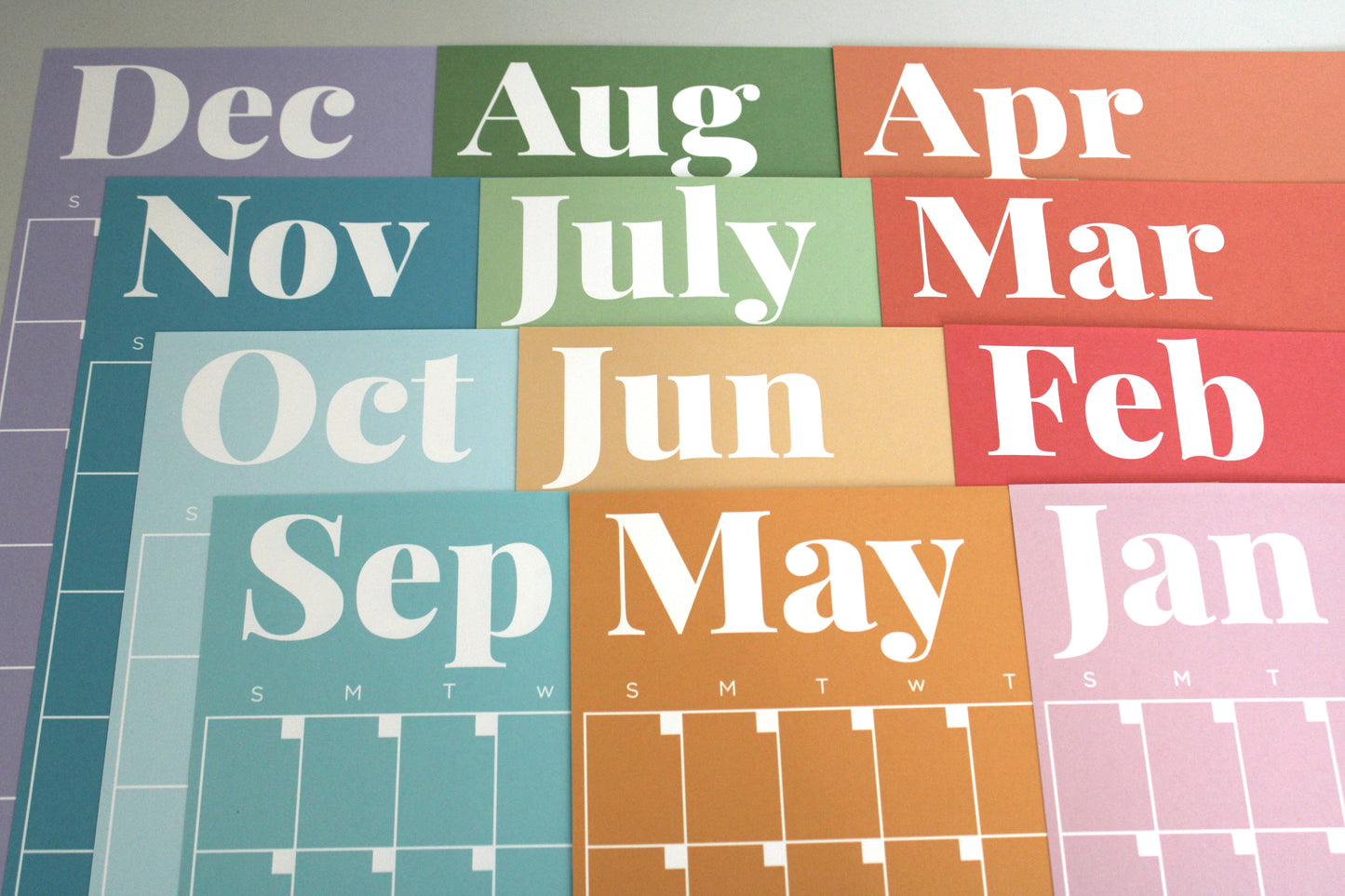 Large Monthly Wall Planner: 12-Month Jumbo Calendar (11x17 inches)