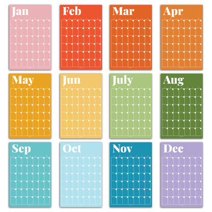 Large Monthly Wall Planner: 12-Month Jumbo Calendar (11x17 inches)