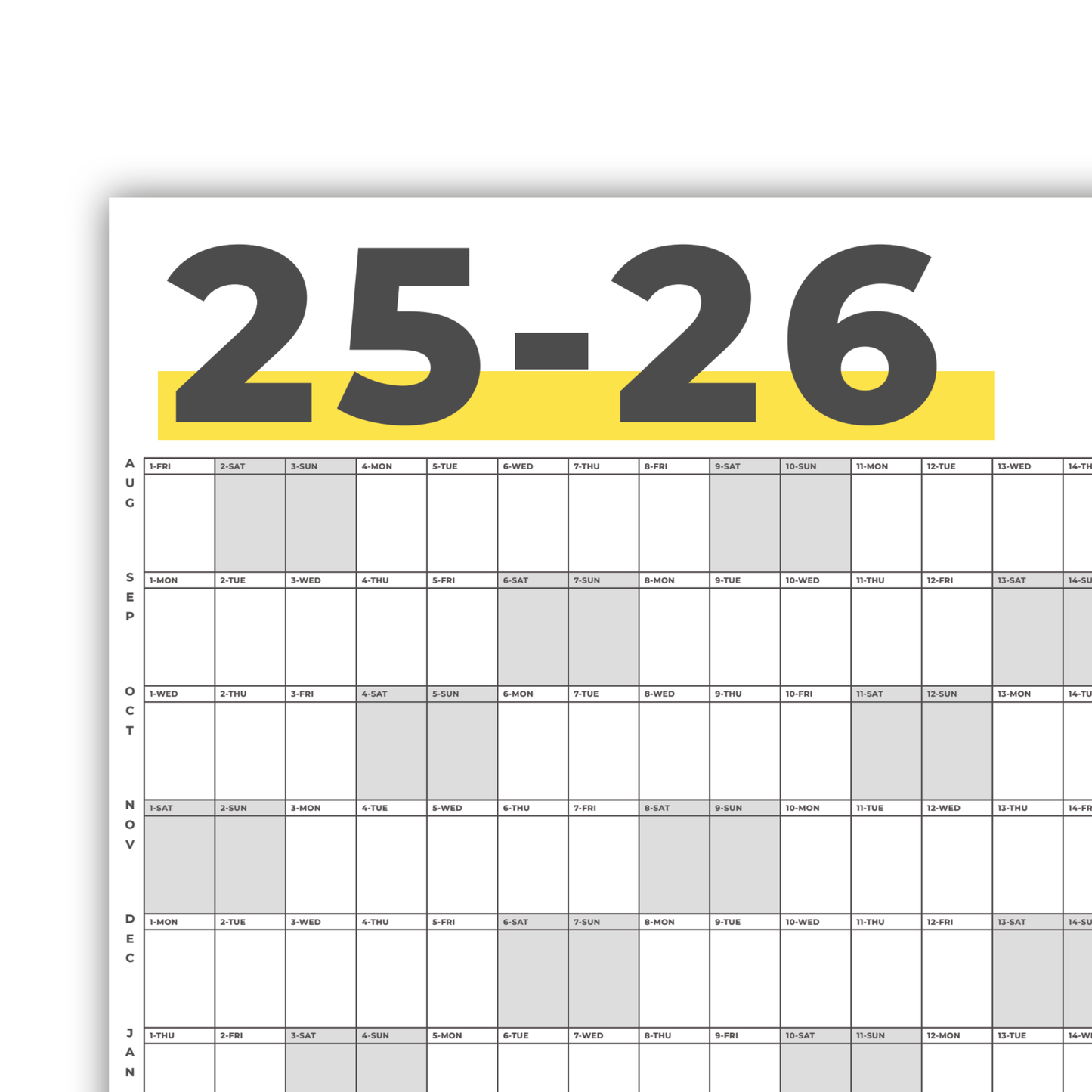 2025-2026 Academic Calendar