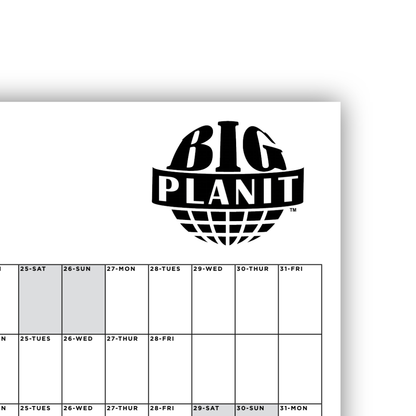 BIG PLANIT 2025 Calendar